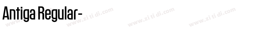 Antiga Regular字体转换